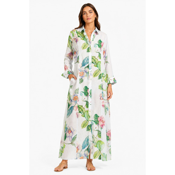 Ala Von Auersperg Dresses & Skirts - Ala von Auersperg Kathe Dress 18 Grandiflora Floral Cotton Maxi NWT